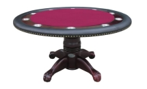 MORE FEATURES OF ROUND POKER TABLES