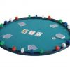 Burwells Poker Bridge Card Game Table Mat Topper Cover Green Felt Home Casino Carry Pouch - Image 2