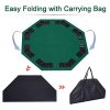 HOMCOM 1.2m/48 Inches Foldable Poker Table Top 8 Players Blackjack Tables Casino Chip Trays - Image 9