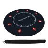 Professional Rubber Foam Poker Table Desktop Texas Hold'em Wallpapers Round Chip Rubber Pad Playing Card Tablecloth Accommodates Up To 8 Players - Image 2