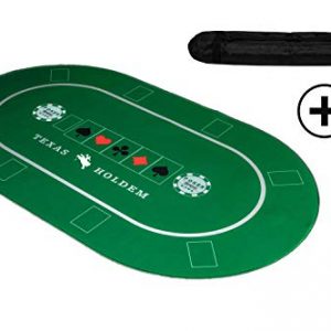 KrockaZone XXL Premium Poker Mat 1000 x 600 mm + Carry Bag - Professional Poker Underlay for Poker Table Topper - Deluxe Poker Mat, Table Mat, Poker Cloth