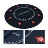 Professional Rubber Foam Poker Table Desktop Texas Hold'em Wallpapers Round Chip Rubber Pad Playing Card Tablecloth Accommodates Up To 8 Players - Image 3