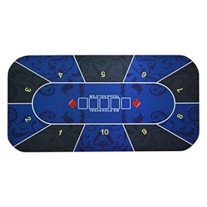 YFY 120x60cm poker table top, portable poker table mat, texas hold em poker mat with transport tube, play mat as gift