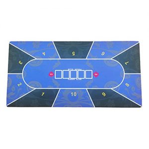 Martola Foldable poker mat, 1.2x0.6m playing cards poker mat, poker table mat, poker cloth, poker carpet for poker table