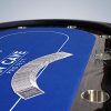 Ex-Pro The Man Cave Project Luxury Poker Table, 10 Player Card Surface with Blue Baize Cloth, Chips Tray, and Cup Holders - Image 4