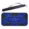 YFY Poker Table Mat, Poker Mat Non-slip Texas Hold'em Table Mat Poker Game Mat Playing Cards Poker Mat for Family Games, 120 × 60cm - Image 2