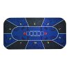Poker Table Top, Layout Poker Mat, Portable Poker Table Mat Texas Hold Em Poker Mat with Carry Tube, Rubber Bottom, Flannel Surface - Image 8