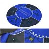MELLRO Texas Hold'em Table Mat Texas Hold 'em Rubber Mat With Shoulder Bag 180x90cm Blue Green Round Rubber Foam Poker Mats For Texas Holdem Poker - Image 6
