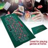 Roulette Tablecloth--Felt Poker Table Cloth--Waterproof Blackjack Table Cloth Double-sided Pattern Playing Cards Table Cloth--Felt Non-woven Roulette Layout Playing Cloth - Image 4