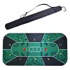 YFY Poker Table Mat, Texas Hold'em Poker Mat Non-slip Texas Hold'em Table Mat Poker Game Mat Playing Cards Poker Mat for Family Games, 120 × 60cm - Image 2