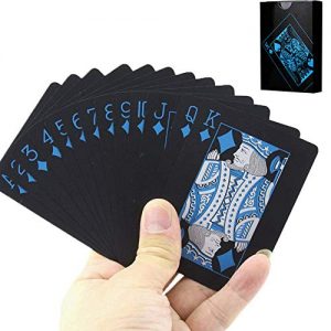 Saniswink 1/2Pack Waterproof Washable Foil Poker Table Game Magic Playing Card Party Favor