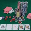 Display4top 300 Piece Texas Holdem Poker Chips Set with Aluminum Case ,2 Decks of Cards, Dealer, Small Blind, Big Blind Buttons and 5 Dice (300 Piece Chips) - Image 3