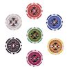 Display4top 300 Piece Texas Holdem Poker Chips Set with Aluminum Case ,2 Decks of Cards, Dealer, Small Blind, Big Blind Buttons and 5 Dice (300 Piece Chips) - Image 4