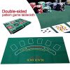 Riosupply Felt Poker Table Cloth Poker Table Top Game Tablecloth - Double-sided Pattern Game Table Felt Non-woven Cloth Waterproof Table Mat Blackjack Roulette Tablecloth - Image 5