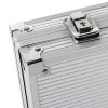 Display4top Texas Holdem Poker Chips Set with Aluminum Case ,2 Decks of Cards, Dealer, Small Blind, Big Blind Buttons and 5 Dice (Silver/300pcs) - Image 8